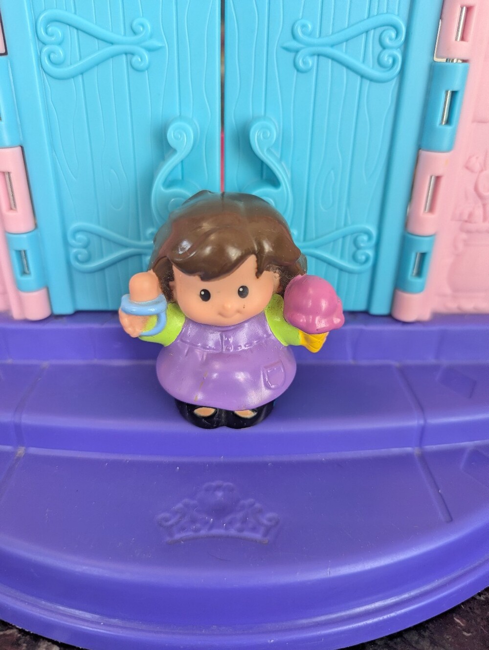 Little People - Purple Dress Little Girl Figurine Kids Toy